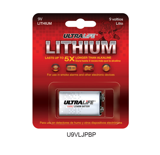 9 Volt Lithium Batterie